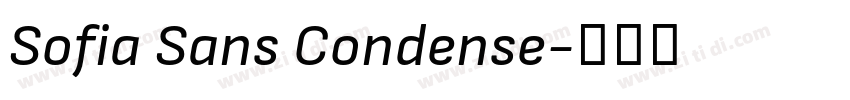 Sofia Sans Condense字体转换